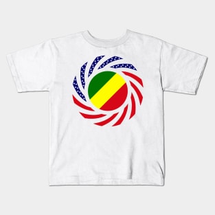 Congolese American (Republic of) Multinational Patriot Flag Series Kids T-Shirt